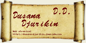 Dušana Đurikin vizit kartica